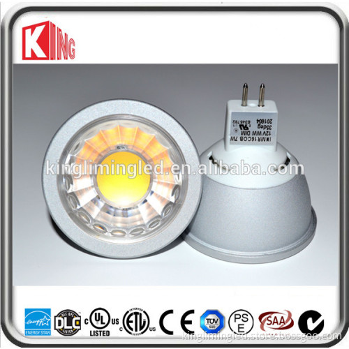 Warm white 12V 7W gu5.3 ceiling light fittings with ETL approved